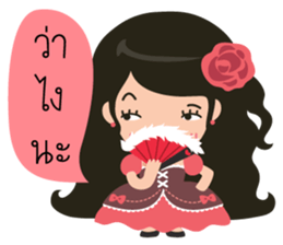 Little Rose Lady sticker #9296520