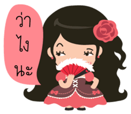 Little Rose Lady sticker #9296520
