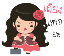 Little Rose Lady sticker #9296522