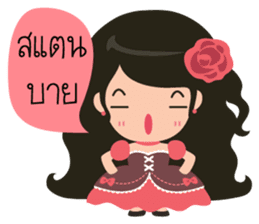 Little Rose Lady sticker #9296524