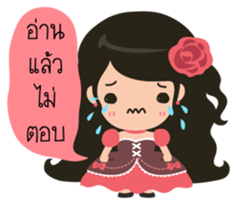 Little Rose Lady sticker #9296528