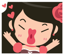 Little Rose Lady sticker #9296539