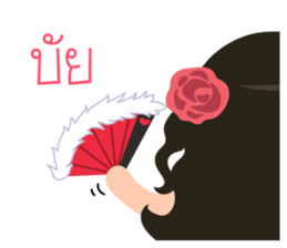 Little Rose Lady sticker #9296543