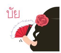 Little Rose Lady sticker #9296543