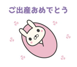 Congratulations rabbit stickers sticker #9296963