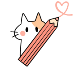 Stationery cats use "KEIGO" sticker #9297424