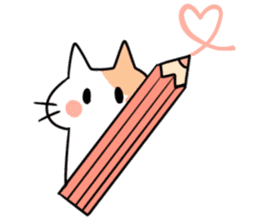 Stationery cats use "KEIGO" sticker #9297424