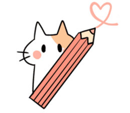 Stationery cats use "KEIGO" sticker #9297424