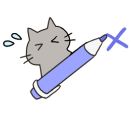 Stationery cats use "KEIGO" sticker #9297425