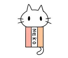 Stationery cats use "KEIGO" sticker #9297435
