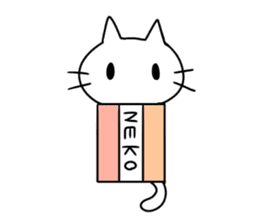 Stationery cats use "KEIGO" sticker #9297435