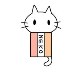 Stationery cats use "KEIGO" sticker #9297435
