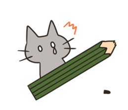 Stationery cats use "KEIGO" sticker #9297444