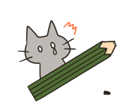 Stationery cats use "KEIGO" sticker #9297444