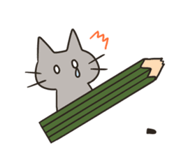 Stationery cats use "KEIGO" sticker #9297444