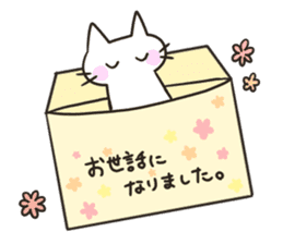 Stationery cats use "KEIGO" sticker #9297453