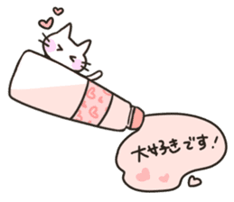 Stationery cats use "KEIGO" sticker #9297459