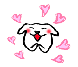 YURU and white dog sticker #9297983