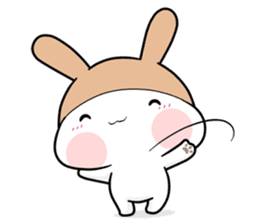 Mini Bunny Noseless sticker #9298266