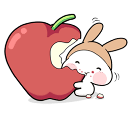 Mini Bunny Noseless sticker #9298291