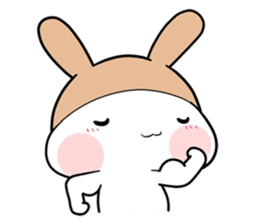Mini Bunny Noseless sticker #9298296