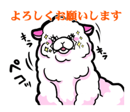 softly alpaca sticker #9298370