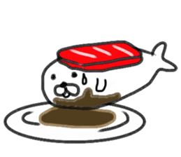 Sushi & seal sticker #9298547