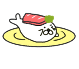 Sushi & seal sticker #9298553