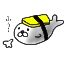 Sushi & seal sticker #9298556