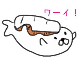 Sushi & seal sticker #9298571