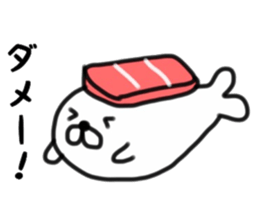 Sushi & seal sticker #9298574