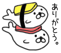 Sushi & seal sticker #9298576