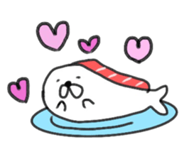 Sushi & seal sticker #9298579