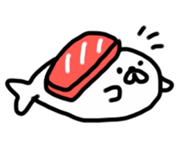 Sushi & seal sticker #9298581