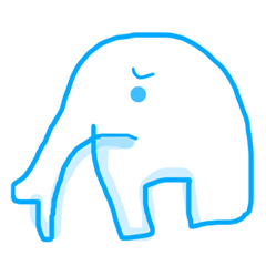 Too sad elephant Japanese