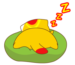 Bluecat the third words-golden cat sticker #9298857