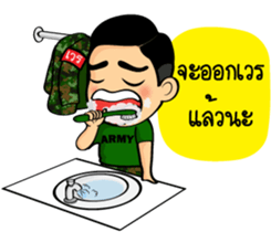 Soldier Thai sticker #9298914
