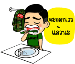Soldier Thai sticker #9298914