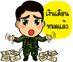 Soldier Thai sticker #9298917