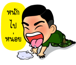 Soldier Thai sticker #9298922