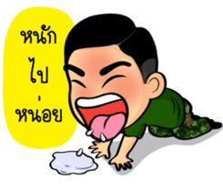 Soldier Thai sticker #9298922