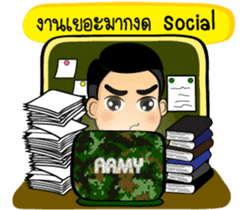 Soldier Thai sticker #9298924