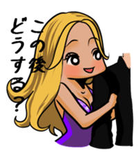 Japanese cute lady sticker sticker #9298985