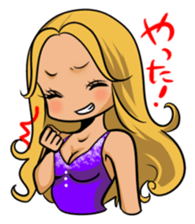 Japanese cute lady sticker sticker #9298993