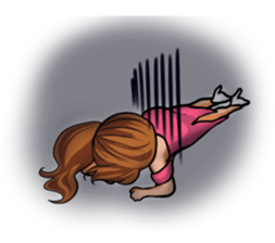 Japanese cute lady sticker sticker #9299014