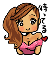 Japanese cute lady sticker sticker #9299020