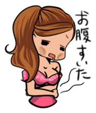 Japanese cute lady sticker sticker #9299023