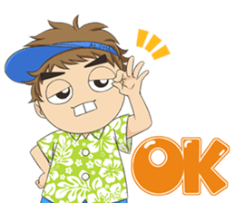 Golf lovers live in Hawaii. sticker #9299226