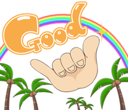 Golf lovers live in Hawaii. sticker #9299230