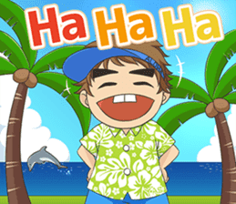 Golf lovers live in Hawaii. sticker #9299244